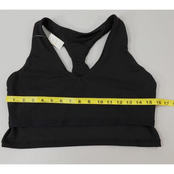 AERIE Offline Real Me Sports Bra Womens XL Black Longline Racerback Athleisure - Picture 9 of 15